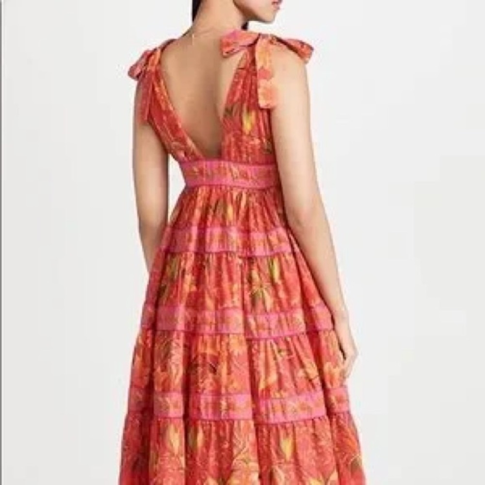 FARM Rio Solar Forest Maxi Dress Size XL NWOT - Picture 5 of 6